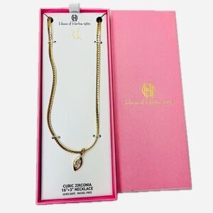 NWT ⚜️💖⚜️ House of Harlow 1960 Cubic Zirconia Pendant Necklace